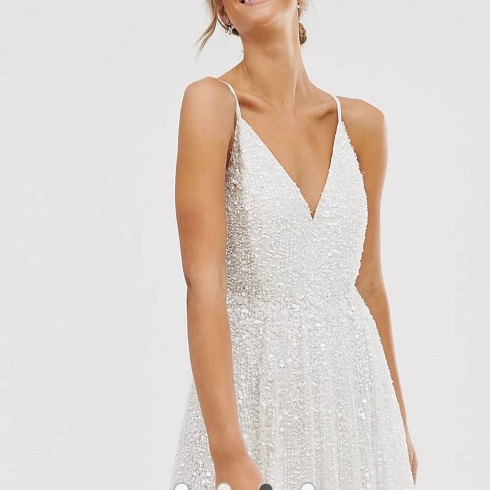 ASOS Eva embellished cami midi dress
